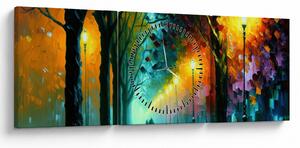 Kép - Éjszakai séta (órával) (90x30 cm)