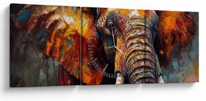 Kép - Egy elefánt festése (órával) (90x30 cm)