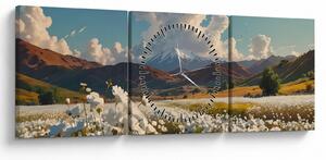 Kép - Csendes táj (órával) (90x30 cm)