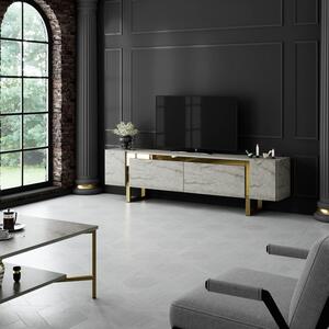 Hanah Home TV állvány Travertine Gold Yildiz - Travertin, Arany