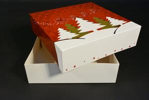 Süteményes szaloncukros doboz 23x23x6cm