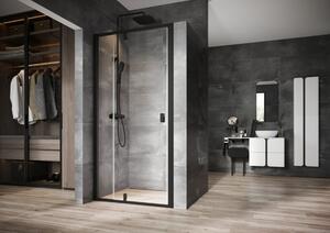 Ravak Nexty zuhanyajtók 110 cm dönthető fekete matt üveg/átlátszó üveg 03OD0300Z1