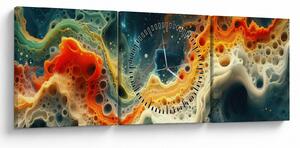 Kép - Modern absztrakció (órával) (90x30 cm)