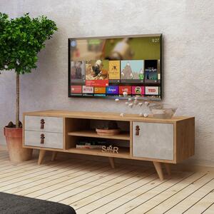 Hanah Home TV szekrény tölgy fehér Seva