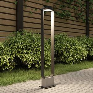 Lucande LED-es útvilágítás Belna, 100cm, antracit, beton, IP65, Fekete, Alumínium, Modern