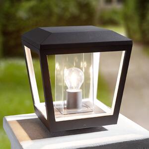 Lucande világító, talapzati világítás, antracit, fém, 24 cm, IP54, dimmelhető, Fekete, Alumínium, Modern
