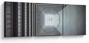Kép - Kilátás az épület belsejéből (órával) (90x30 cm)