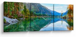 Kép - Hintersee-tó (órával) (90x30 cm)