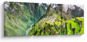Kép - Machu Picchu (órával) (90x30 cm)