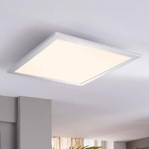 Lindby LED panel Livel, 2 darabos szett, 4,000 K, 40 x cm, ezüst színű, Alu / szürke / cink, Konyha, Műanyag, Modern