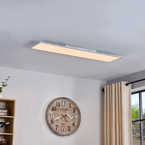 Lindby LED panel Lamin, fehér, 120 cm, CCT, fényerőszabályzó, távirányítóval
