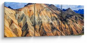Kép - Landmannalaugar (órával) (90x30 cm)