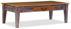 Vintage stílusú tömör fa dohányzóasztal 118 x 60 x 40 cm