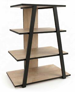 Hanah Home TV Stand Sapphire Oak Black Lyno - Sapphire Oak, Black