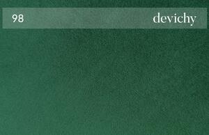 DEVICHY Rothe sötétzöld bársony háromszemélyes sarokkanapé, bal 277 cm