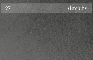 DEVICHY Rothe sötétszürke bársony háromszemélyes sarokkanapé, bal 277 cm