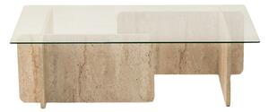 Hanah Home Coffee Table Travertine Escape - Travertine