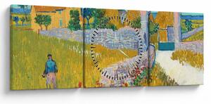 Kép - Vincent van Gogh, Farmhouse in Provence, reprodukciók (órával) (90x30 cm)