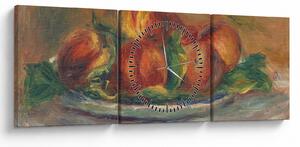Kép - Auguste Renoir, Peaches on a Plate, reprodukciók (órával) (90x30 cm)