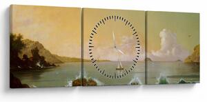 Kép - Martin Johnson Heade, Rio de Janeiro Bay, reprodukciók (órával) (90x30 cm)