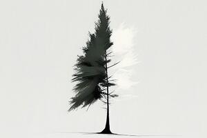 Kép minimalista fenyőfa