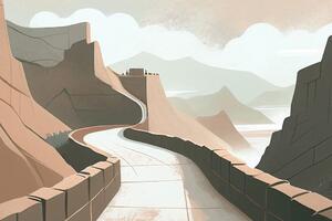 Kép a világhírű Kínai nagy fal