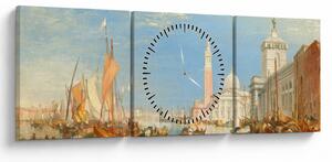 Kép - Joseph Mallord William Turner, Venice the Dogana and San Giorgio Maggiore, reprodukciók (órával) (90x30 cm)