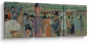 Kép - Jean-Louis Forain, The Races at Longchamp, reprodukciók (órával) (90x30 cm)