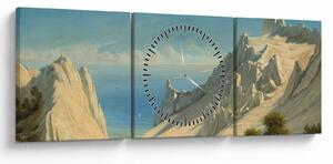 Kép - Georg Emil Libert, View of Sommerspiret, the Cliffs of Møn, reprodukciók (órával) (90x30 cm)