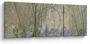 Kép - Claude Monet, Woman Seated under the Willows, reprodukciók (órával) (90x30 cm)