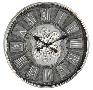 Reloj pared hierro cristal 60x8x60 movimiento