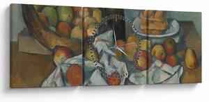 Kép - Paul Cezanne, The Basket of Apples, reprodukciók (órával) (90x30 cm)