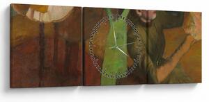 Kép - Edgar Degas, The Millinery Shop, reprodukciók (órával) (90x30 cm)