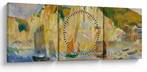Kép - Auguste Renoir, Sea and Cliffs, reprodukciók (órával) (90x30 cm)