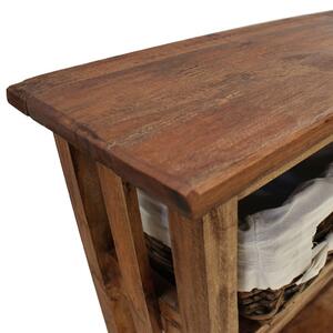 Újrahasznosított tömör fa tálalóasztal 69 x 28 x 70 cm