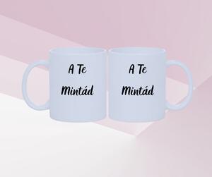 Egyedi mintájú fehér bögre