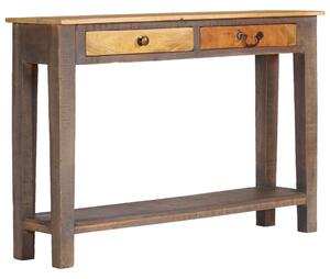 Vintage stílusú tömör fa tálalóasztal 118 x 30 x 80 cm