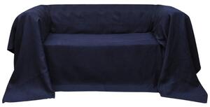 Tengerészkék mikro-velúr kanapéhuzat védő 140 x 210 cm