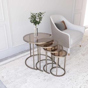 Hanah Home Fészekasztal szett (4 darabos) Milas 4 - Antik bronz