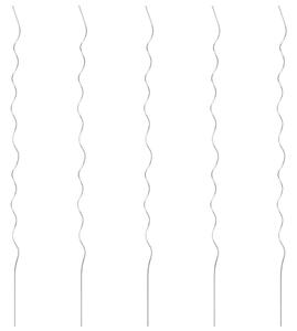 5 db spirál alakú horganyzott acél növény támaszték 170 cm