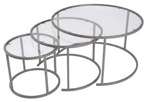 Hanah Home Coffee Table Set Grey Grey-Trs-80-60-42-Nrd-Srk