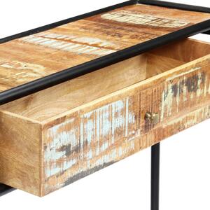 Tömör újrahasznosított fa tálalóasztal 118 x 30 x 75 cm