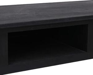 Fekete fa tálalóasztal 110 x 45 x 76 cm
