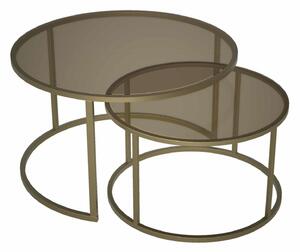 Hanah Home dohányzóasztal szett Antique Bronze Milas - Antik bronz