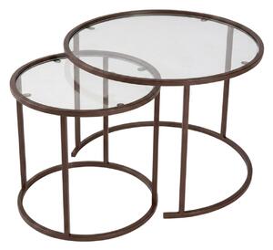 Hanah Home Coffee Table Set Brown Brown-Trs-60-42-Nrd-Srk