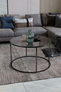 Hanah Home Dohányzóasztal Fekete Fume Royal - Fekete, Fume