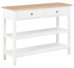 Fehér MDF tálalószekrény 110 x 35 x 80 cm
