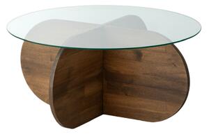 Hanah Home Walnut Bubble Wood dohányzóasztal - dió