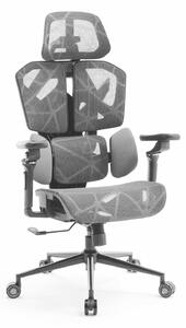 Peppi Titan Mesh Pro Irodai forgószék oldalpárnával - szürke - 119 x 72 x 73 cm Bemeda titan mesh office chair 1123gyk
