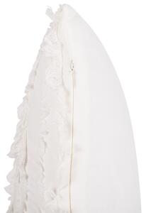 Fehér pamut díszpárna 45 x 45 cm MAKNEH